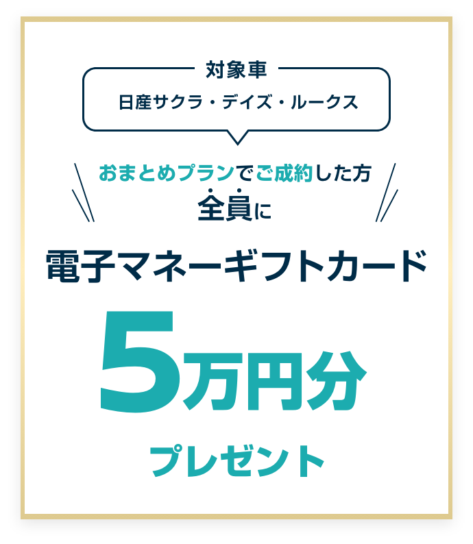 電子マネーギフトカード 5万円分プレゼント