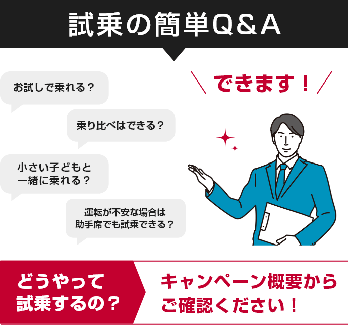 試乗の簡単Q&A