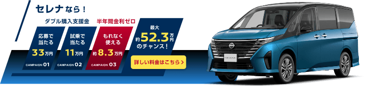 抽選で！ダブル購入支援金！＆もれなく！金利ゼロ トリプルキャンペーン！！