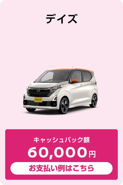 デイズ ハイウェイスターGターボ プロパイロットエディション（2WD） キャッシュバック額60,000円 お支払い例はこちら