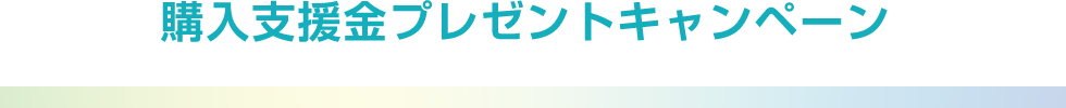 購入支援金プレゼントキャンペーン