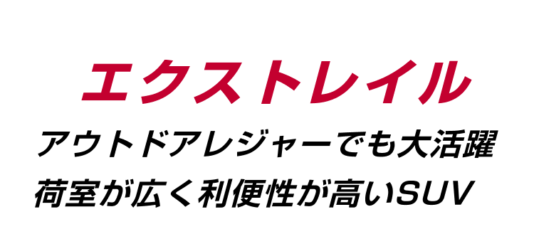 エクストレイル アウトドアレジャーでも大活躍 荷室が広く利便性が高いSUV