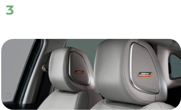 ③リッチなサウンドを体感! BOSEサウンド体験