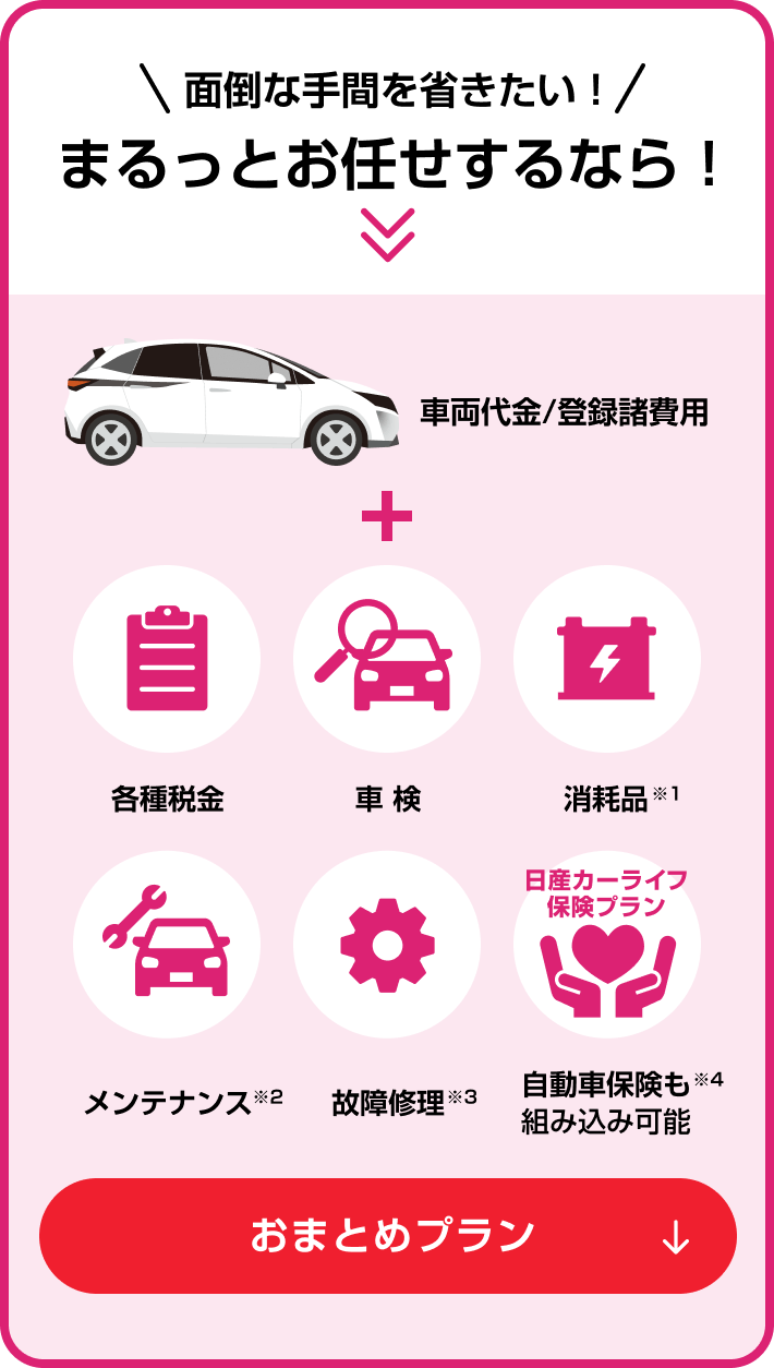 面倒な手間を省きたい！まるっとお任せするなら！おまとめプラン