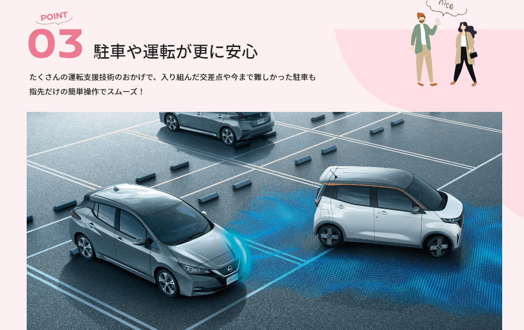 POINT03 駐車や運転が更に安心