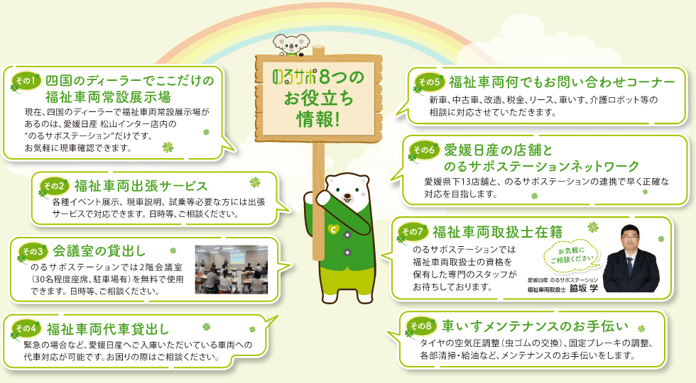 のるサポ8つのお役立ち情報