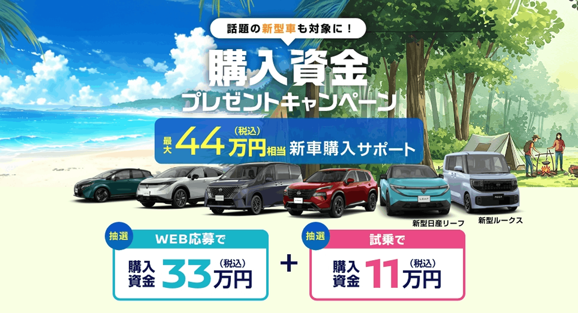 購入資金プレゼントキャンペーン