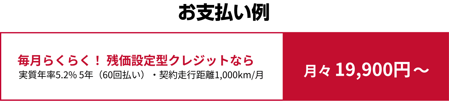 お支払い例