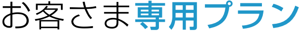 お客さま専用プラン