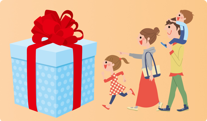 何がもらえるかはお店でのお楽しみ！！