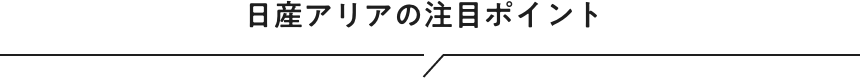 日産アリアの注目ポイント