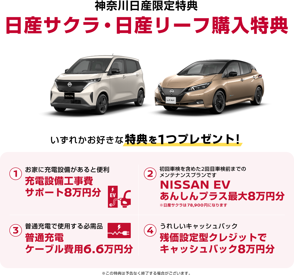 START EV LIFE 神奈川日産で始める電気自動車のある暮らし｜神奈川日産