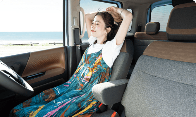 車内が広すぎルークス