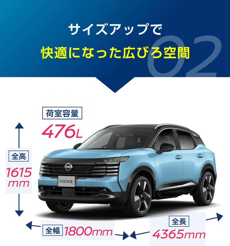 02 サイズアップで快適になった広びろ空間
