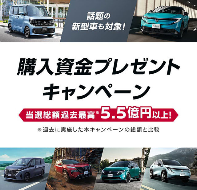 購入資金プレゼントキャンペーン