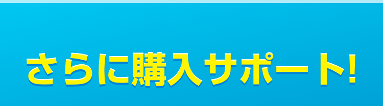 さらに購入サポート!