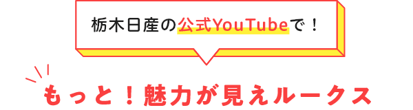 栃木日産の公式YouTubeで！もっと！魅力が見えルークス