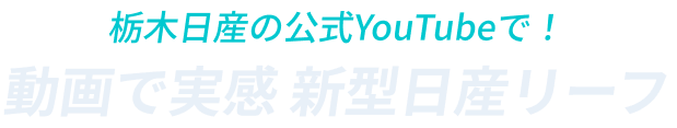 栃木日産の公式YouTubeで！動画で実感 新型日産リーフ