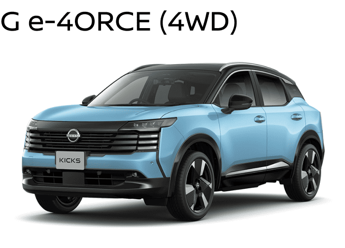 レゾナンスブルー/スーパーブラック 2トーンの新型 日産キックス