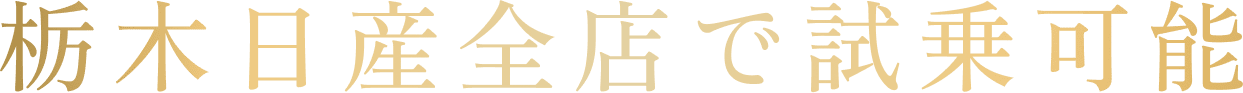 栃木日産全店で試乗可能