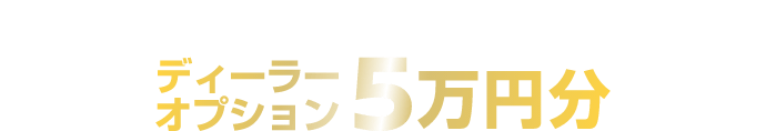 山口日産限定の特典概要 ディーラーオプション5万円分