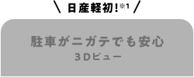 日産軽初！駐車がニガテでも安心３Dビュー