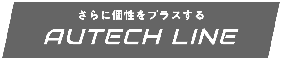 さらに個性をプラスするAUTECH LINE