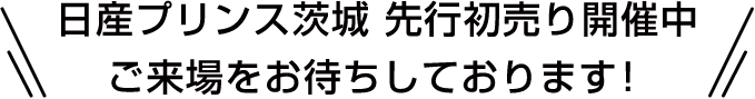 日産プリンス茨城 先行初売り開催中ご来場をお待ちしております！