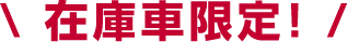 在庫車限定!