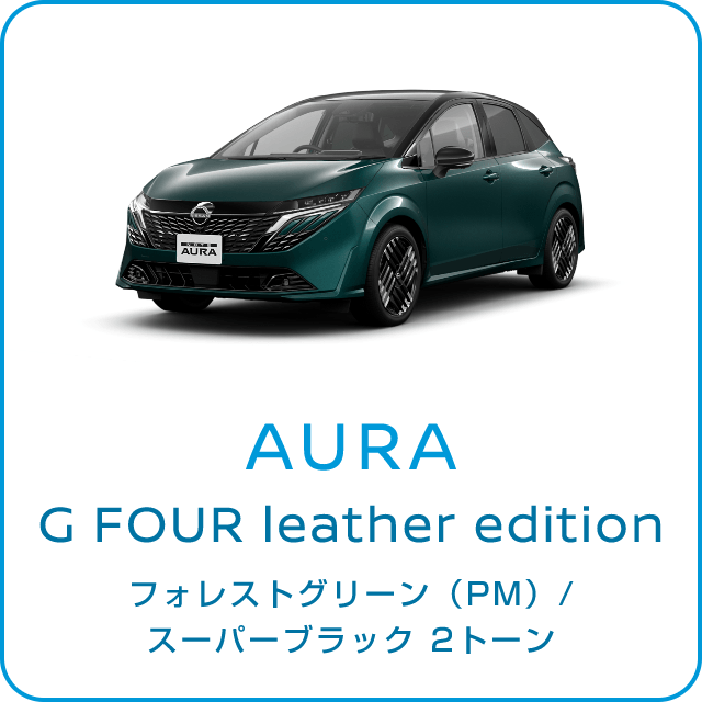 AURA G FOUR leadther edition フォレストグリーン(PM)/スーパーブラック 2トーン