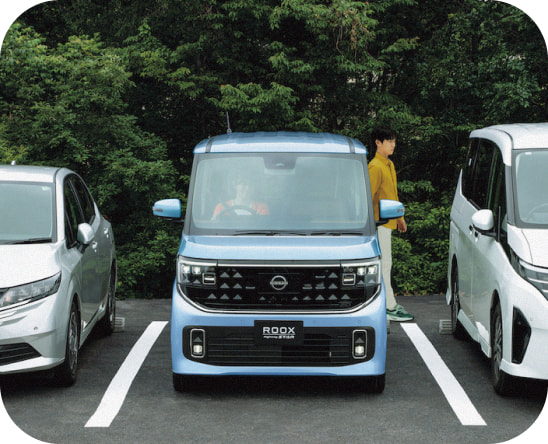 3Dビューモニターを使用した駐車