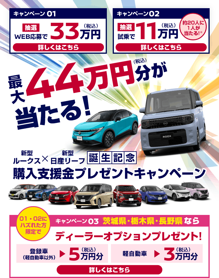 購入支援金プレゼントキャンペーン