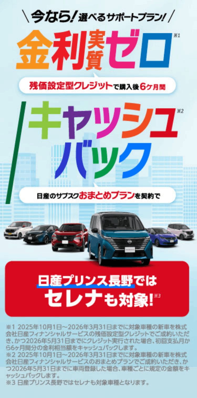 金利実質0キャッシュバック