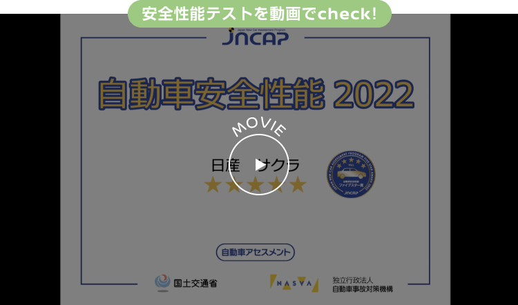 安全性能テストを動画でcheck!