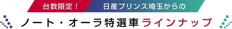 ノート・オーラ特選車 ラインナップ