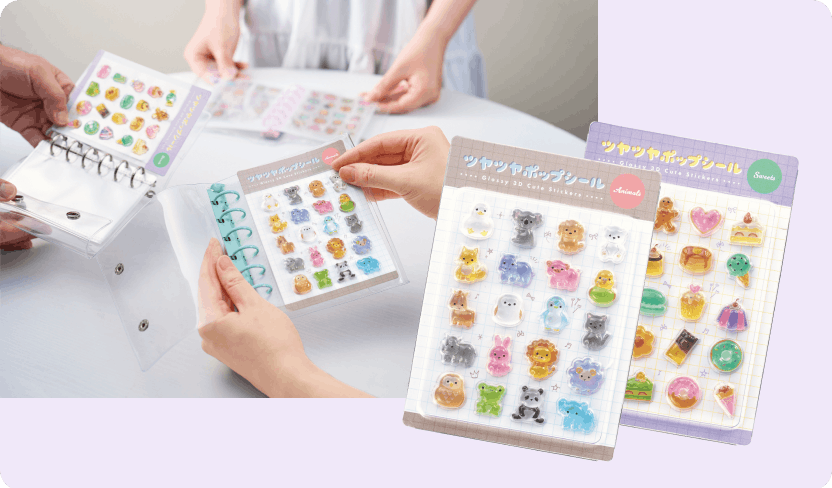 ツヤツヤポップシール