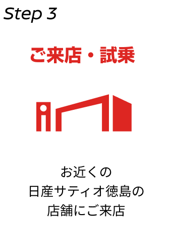 STEP3 ご来店・試乗
