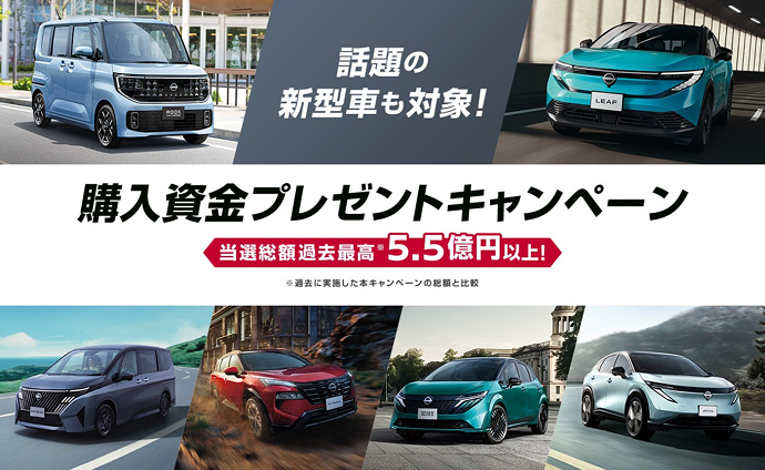 購入資金プレゼントキャンペーン