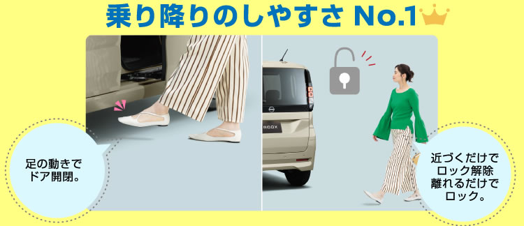 乗り降りのしやすさNo.1