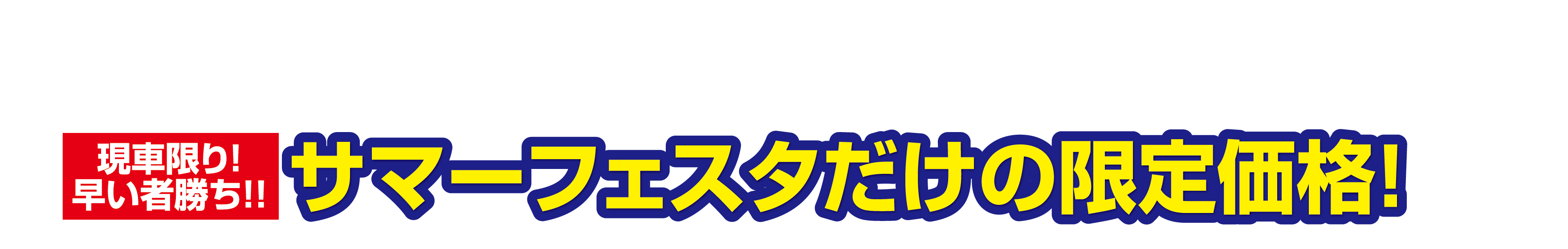 サマーフェスタだけの限定価格