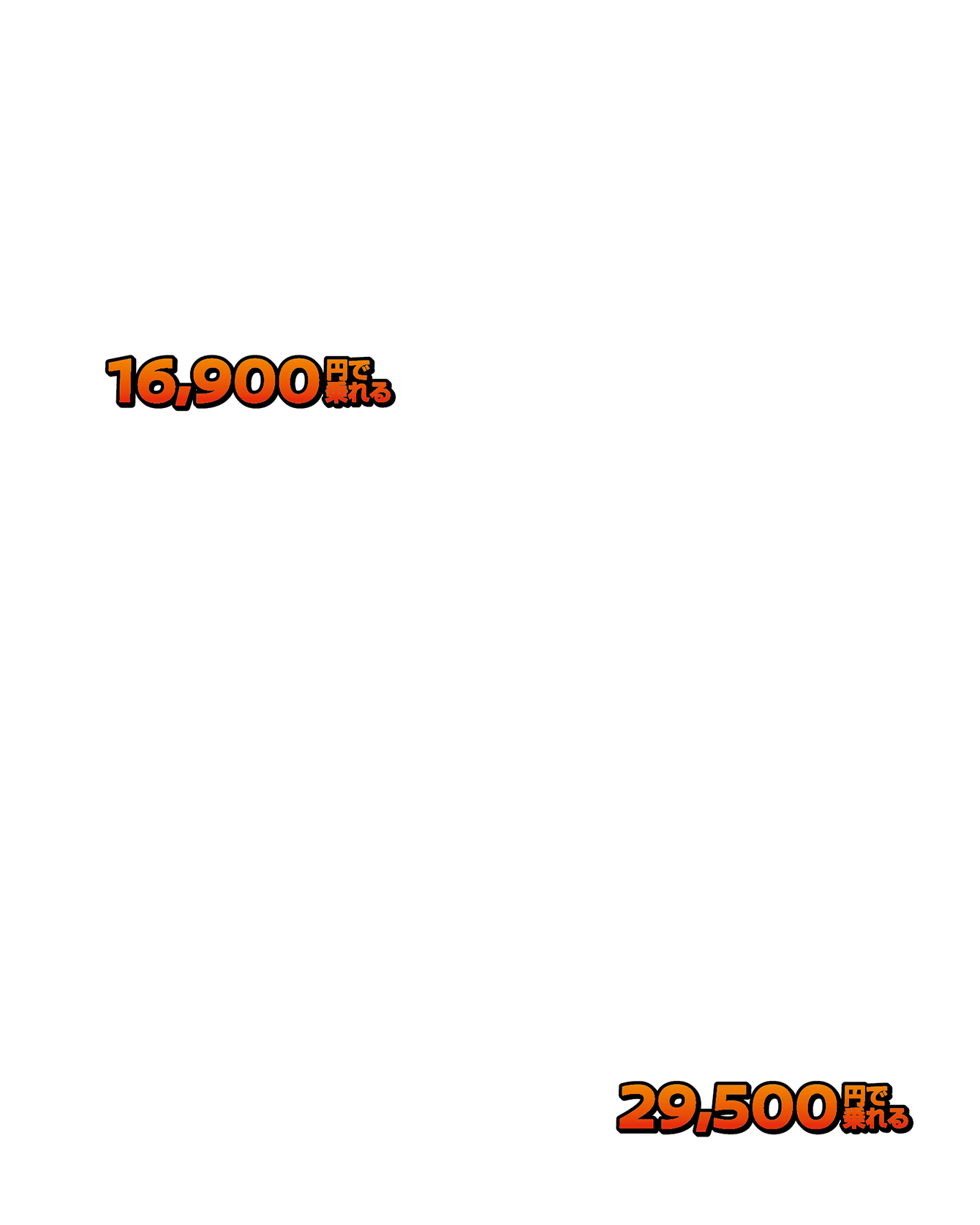 16,900円/29,500円画像