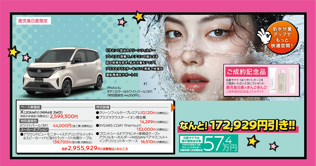 日産サクラ うるつやパッケージ