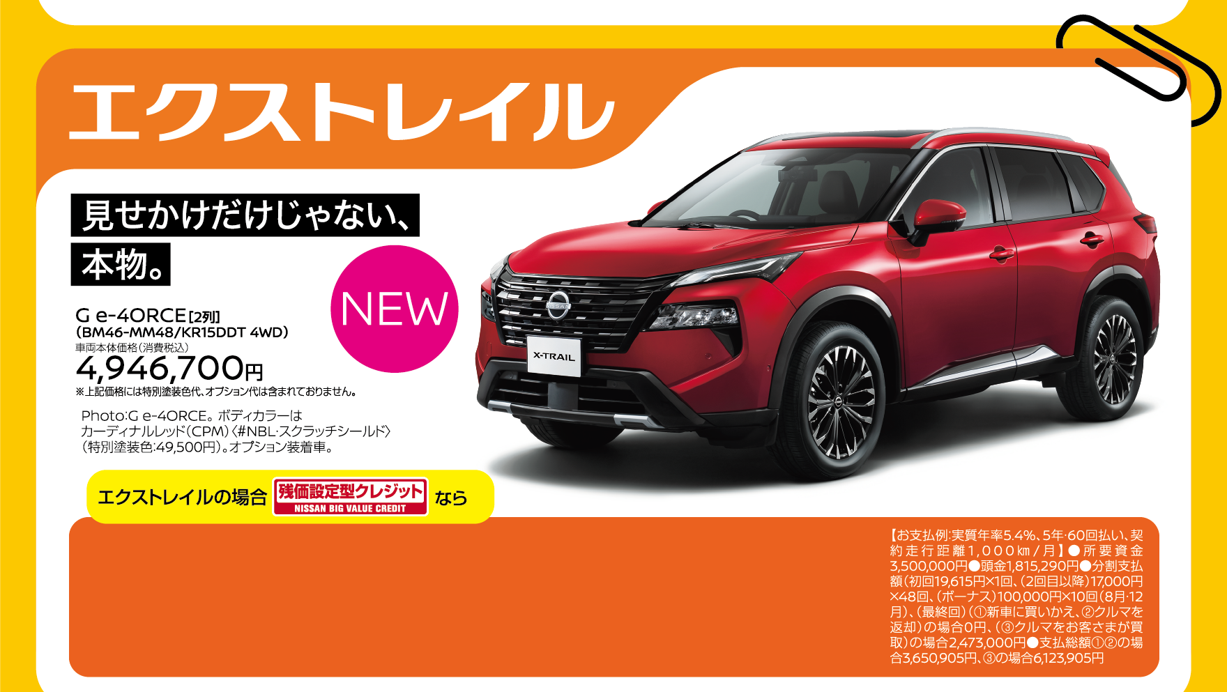 見せかけだけじゃない、本物。 エクストレイル