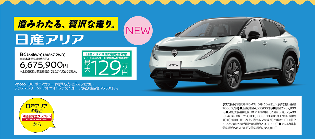 澄みわたる、贅沢な走り。 日産アリア