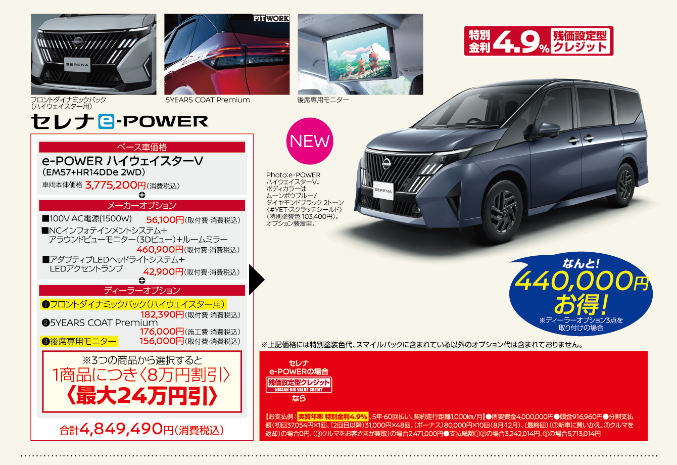 セレナ e-POWERの場合