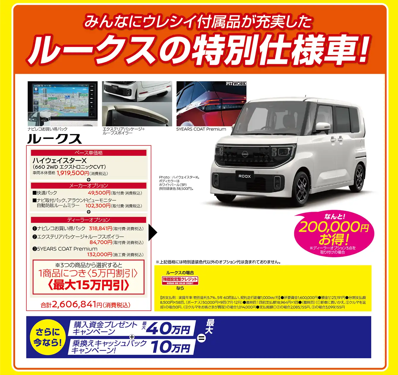 みんなにウレシイ付属品が充実したルークスの特別仕様車！ルークス