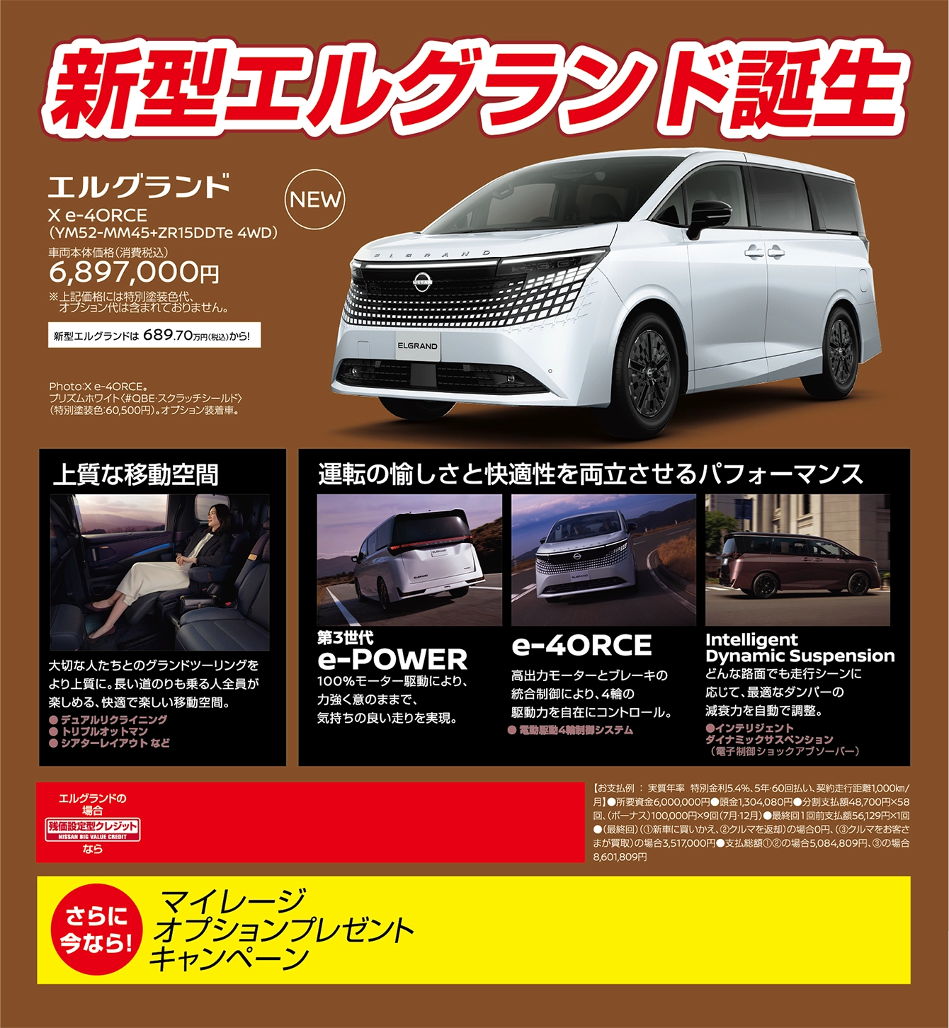新型エルグランド誕生 エルグランド X e-POWER