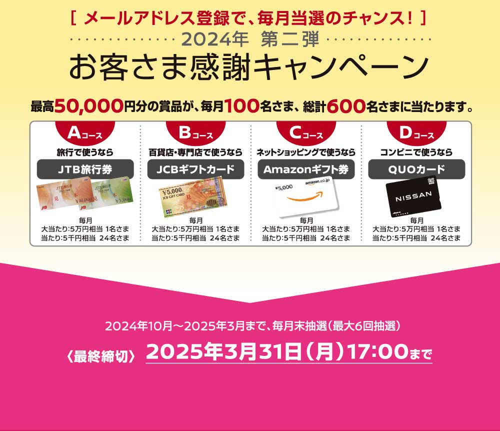 お客様感謝キャンペーン