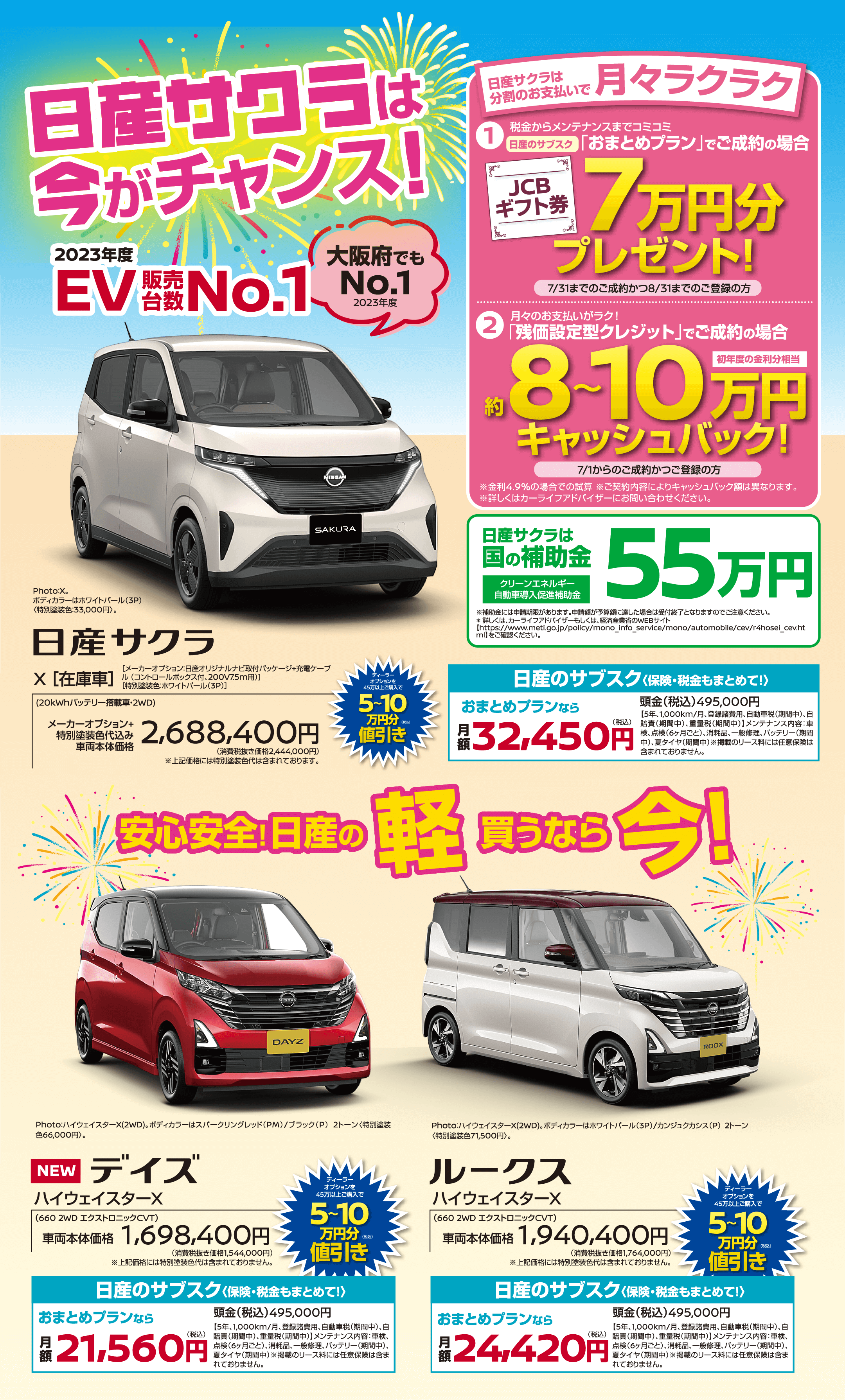 日産サクラは今がチャンス！