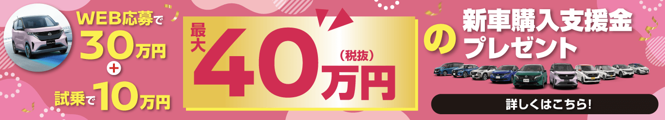 新車購入支援金プレゼントキャンペーン